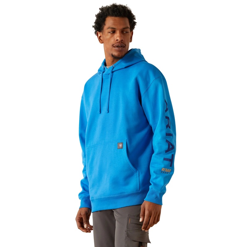 Rebar Graphic Hoodie (French Blue) Size M