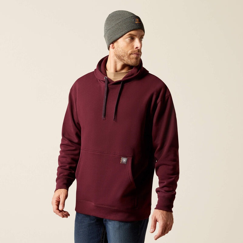 Rebar Workman Chainsaw Hoodie (Malbec) Size L