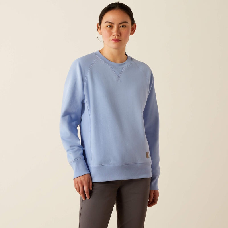 Rebar Workman Washed Fleece Sweatshirt (Lavender Lustre) Size L