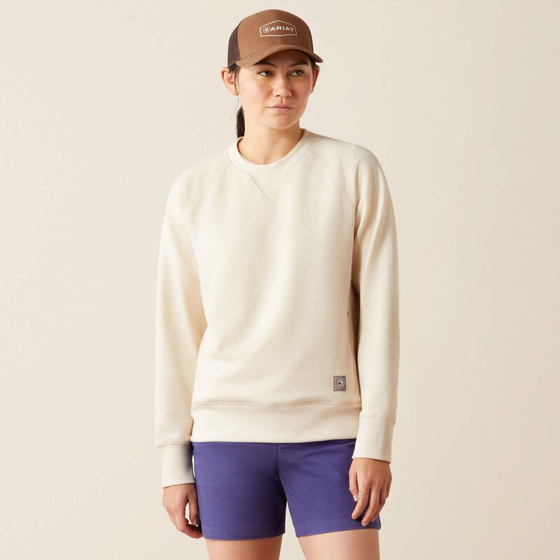 Rebar Workman Washed Fleece Sweatshirt (Sun Kissed Heather) Size S