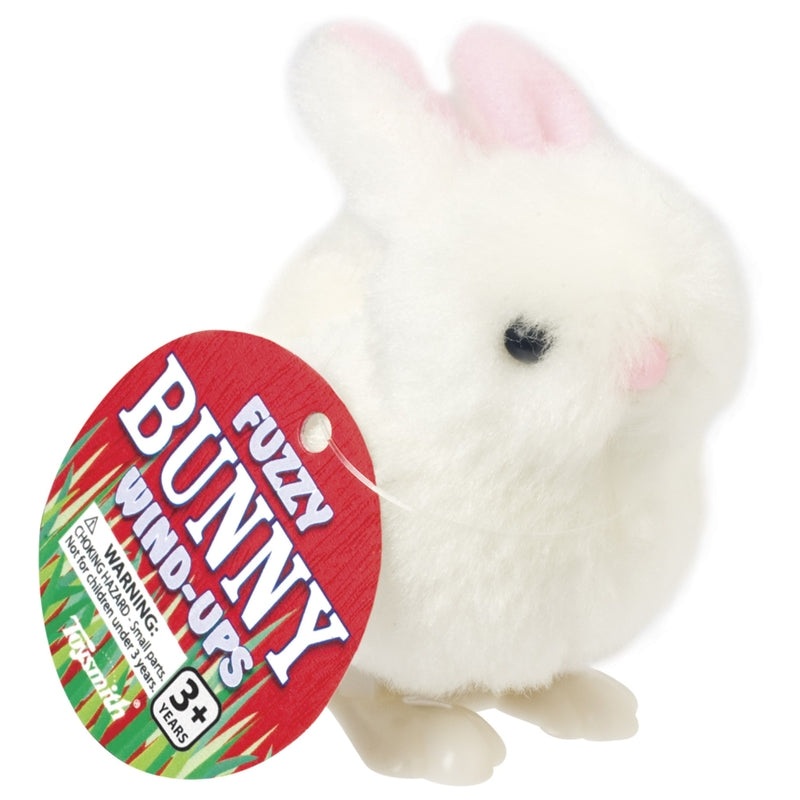 Toysmith Bunny Wind Up Rabbit White/Pink