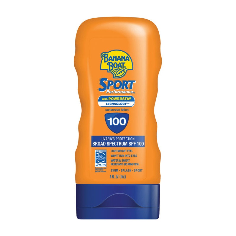 Banana Boat Sport Performance No Added Fragrance Scent Sunscreen Lotion 4 oz 1 pk