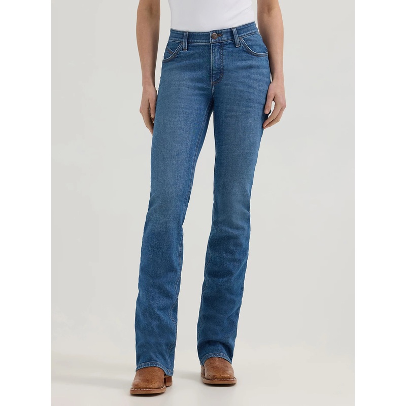 Women’s Wrangler Ultimate Riding Jean Willow Mid-Rise Bootcut (Aubree) Size 29×34