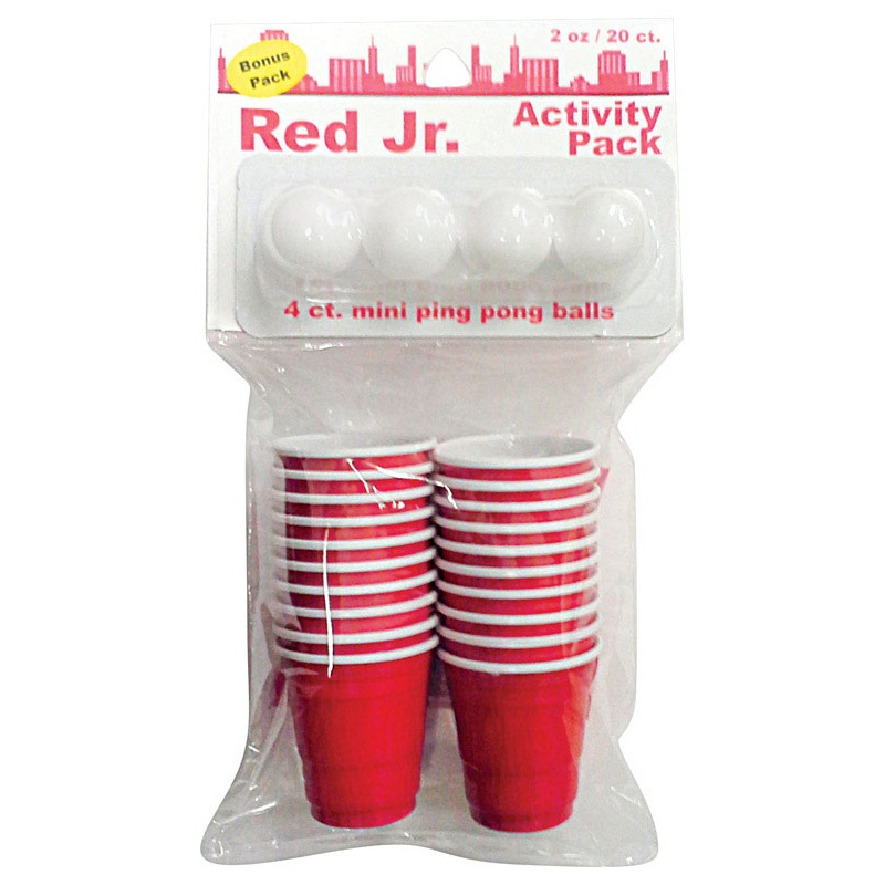Brite Concepts 2 oz Red Plastic Shot Glass