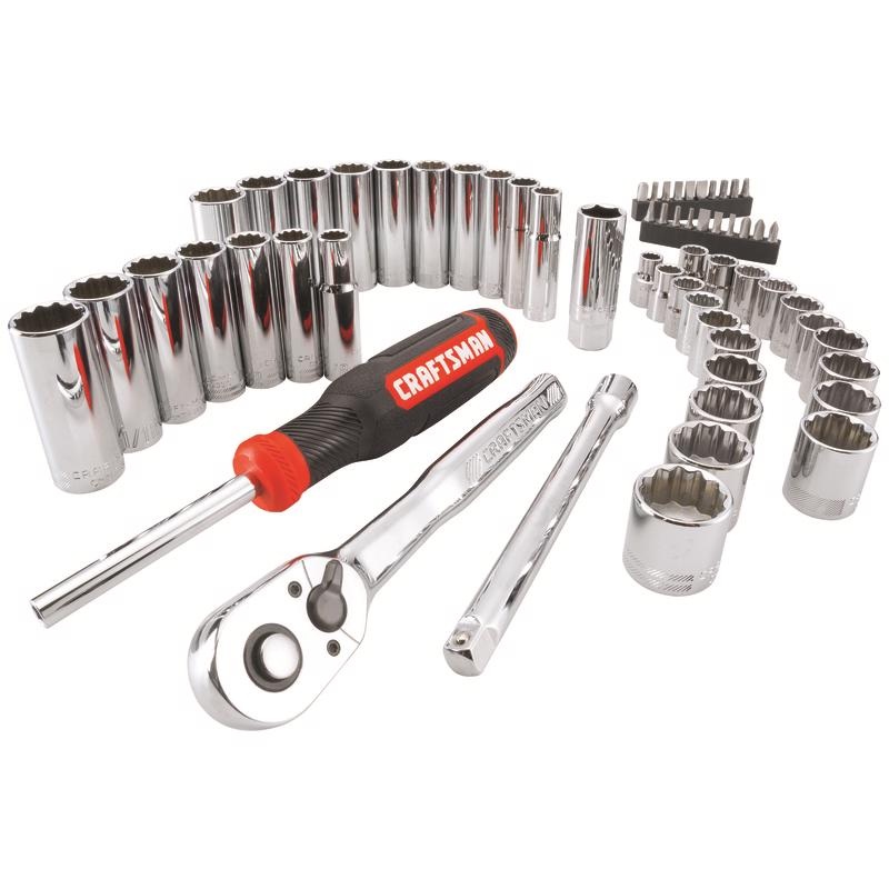 Craftsman 3/8 in. drive Metric and SAE 12 Point Mechanic’s Tool Set 61 pc
