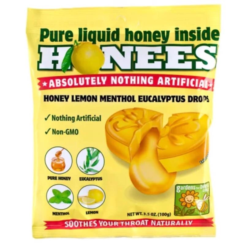 Andre Prost Honees Honey Lemon Menthol Eucalyptus Hard Candy 3.5 oz