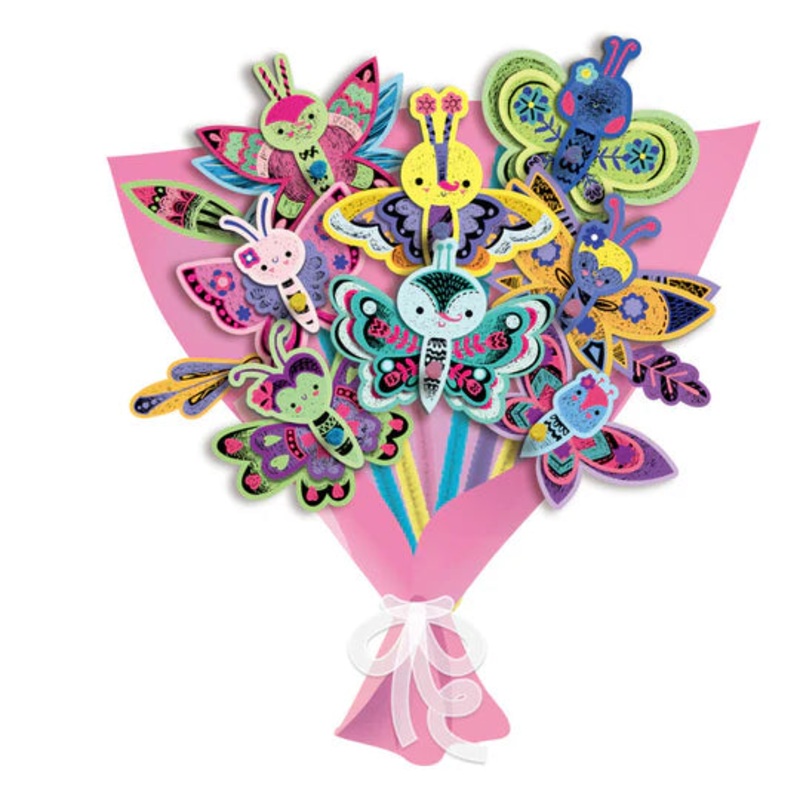 Avenir – Scratch Art – Bouquet – Butterfly