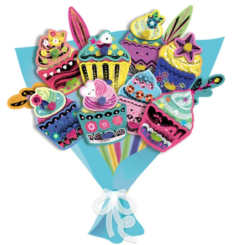 Avenir – Scratch Art – Bouquet – Cupcake