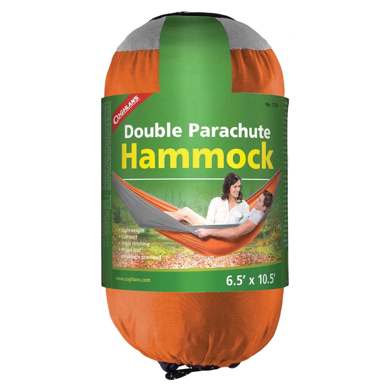 Coghlans Double Parachute Hammock Orange/Grey
