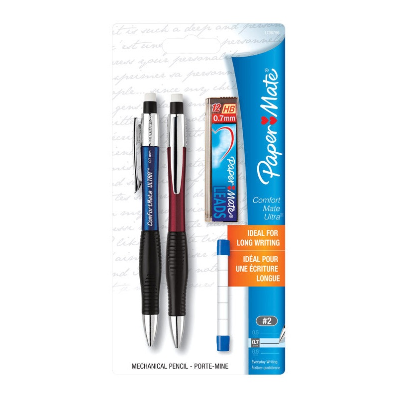 Paper Mate Comfort Mate Ultra #2HB 0.7 mm Mechanical Pencil 2 pk