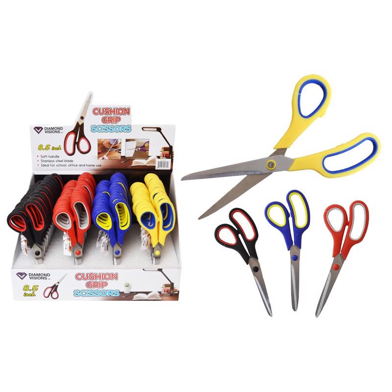 Diamond Visions Stainless Steel Soft Grip Scissors 1 pc