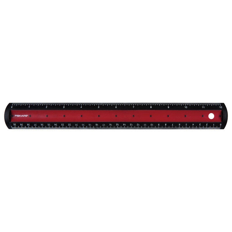 Fiskars 12 in. L X 1 in. W Plastic Ruler Metric and SAE