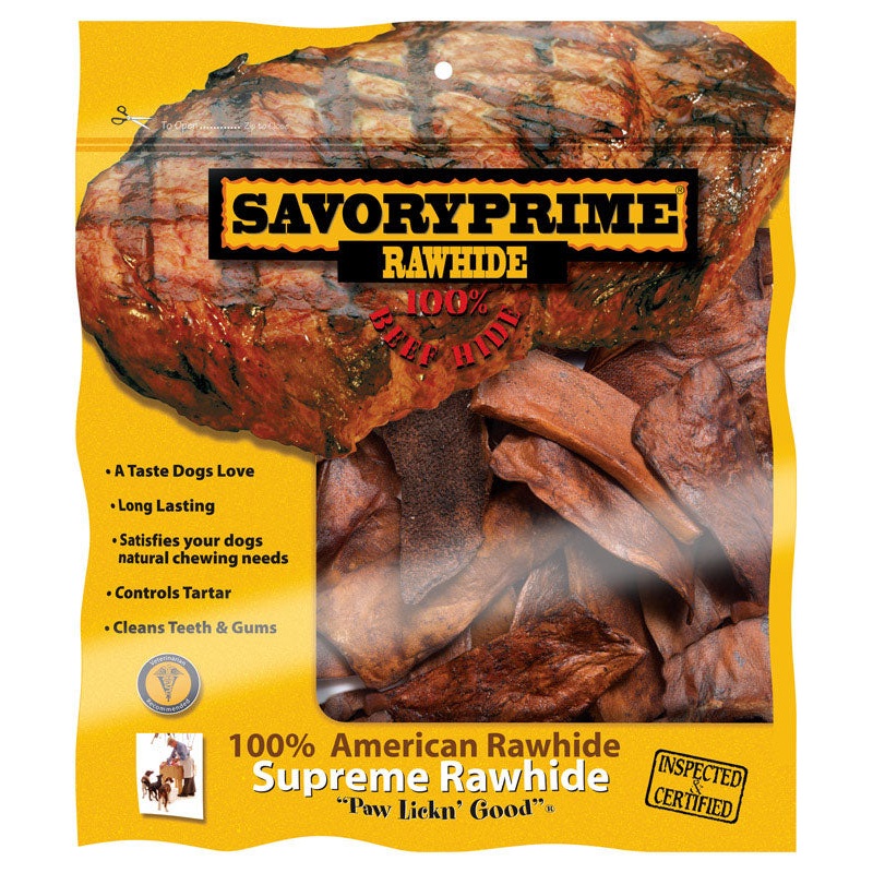Savory Prime All Size Dogs All Ages Rawhide Chips Beef 6 in. L 1 pk