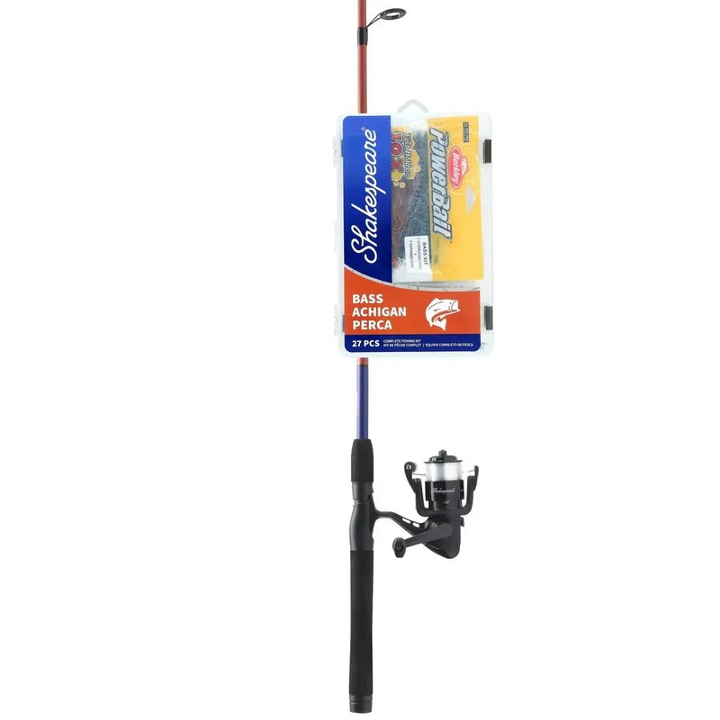 Shakespeare Catch More Fish Bass Spinning Combo – 6’6 – Medium