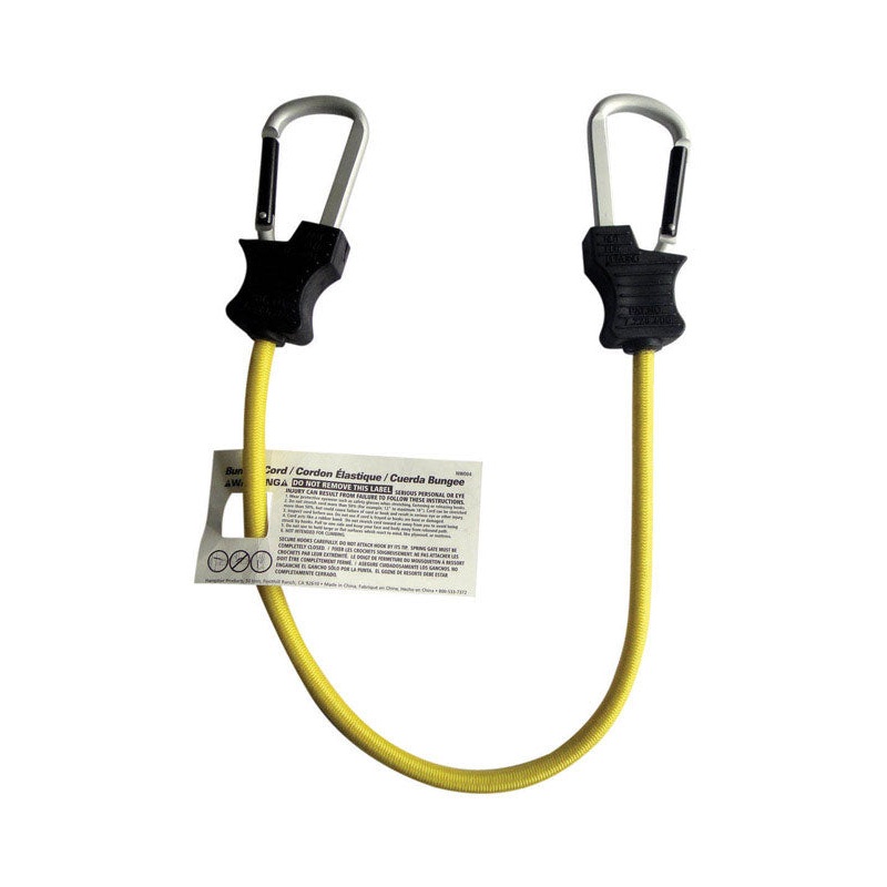 Keeper Black/Yellow Bungee Cord 24 in. L X 0.315 in. 1 pk