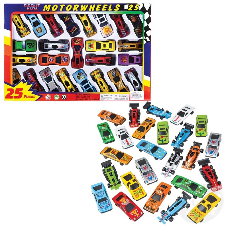 25pc 2.75 Die-Cast Car Set