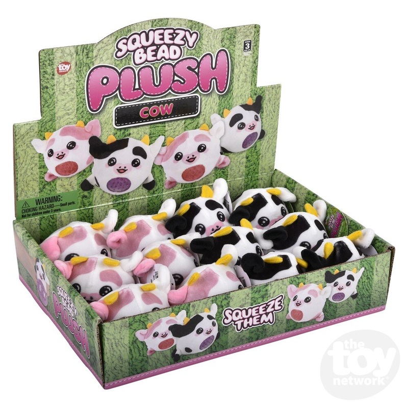 3 Cow Squeezy Bead Plush (Sold Separately)