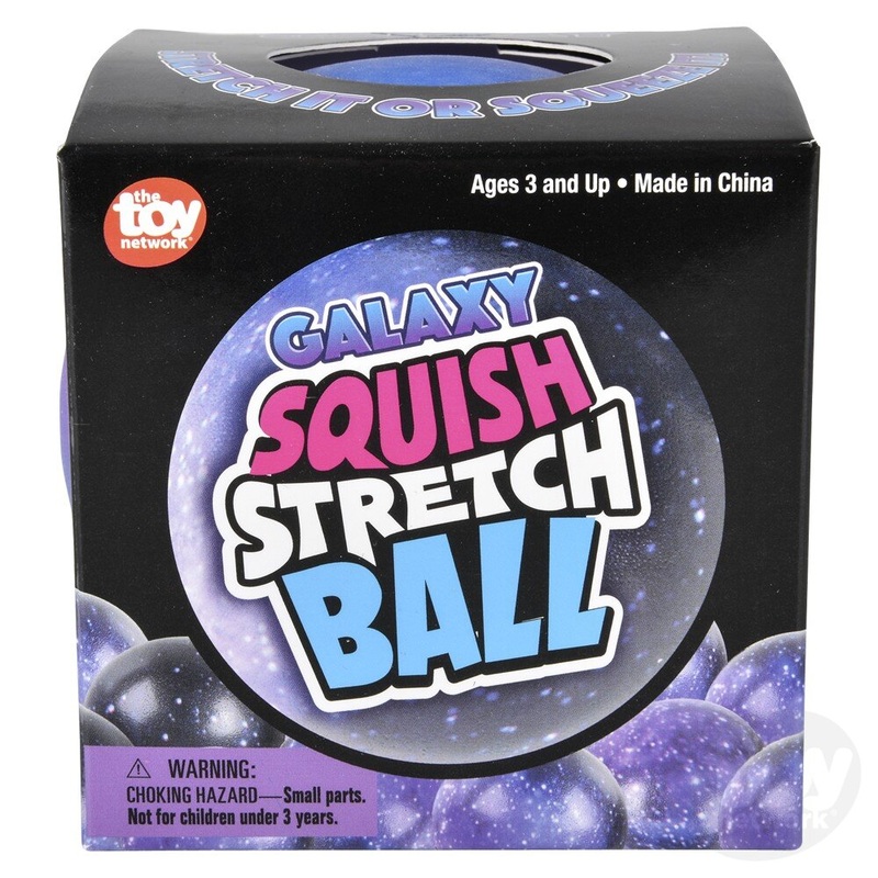 4 Squish And Stretch Galaxy Gummy Ball
