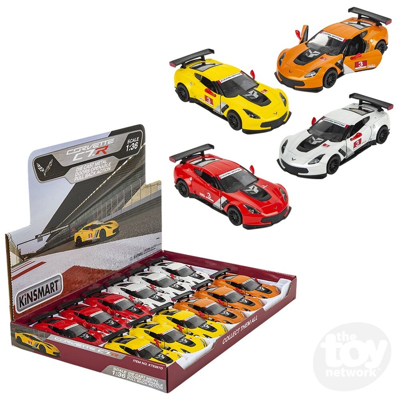 5 Die-Cast 2016 Corvette C7.R Race Car (Sold Separately)