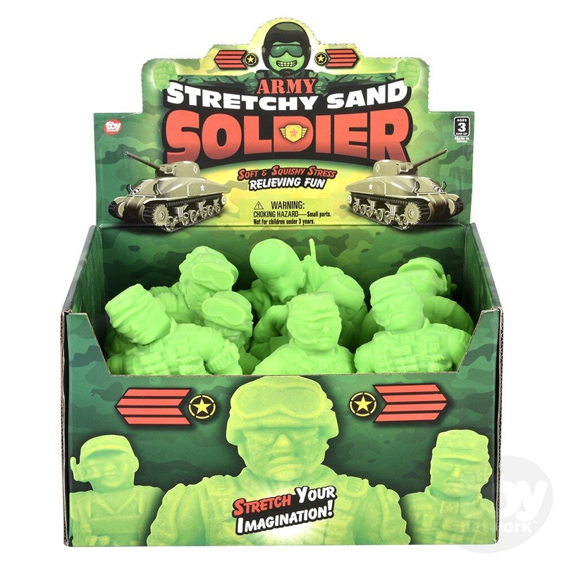 6 Stretchy Sand Toy Soldier