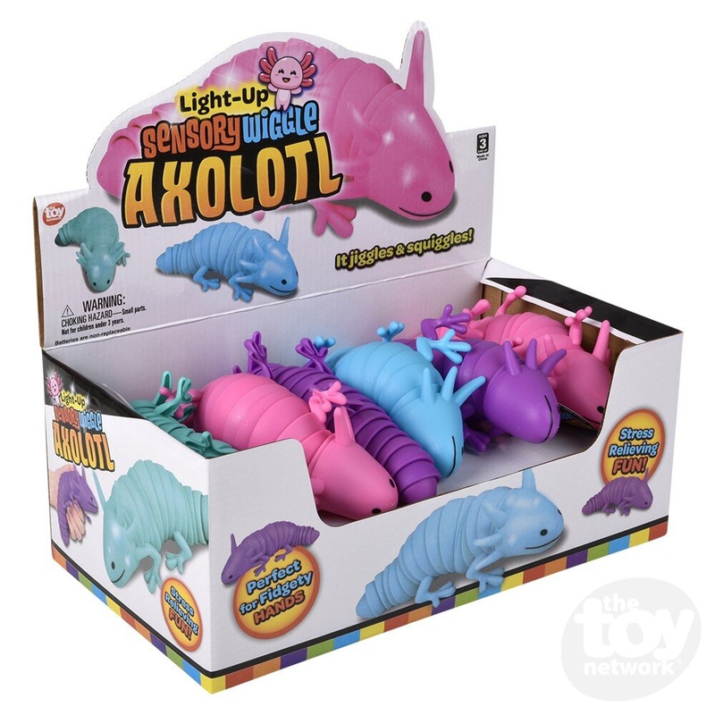 7.5 Light-Up Wiggle Sensory Axolotl (Sold Separately)