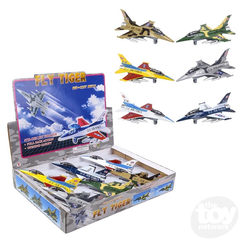 7 F-16 Die-Cast Jet