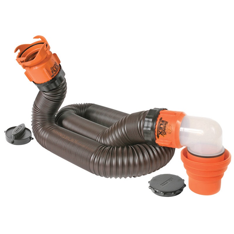 Camco RhinoFLEX RV Sewer Kit With Pre-Attached Fittings 1 pk