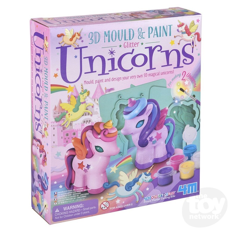 3D Mould & Paint/Glitter Unicorns