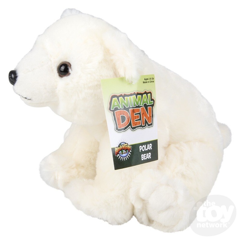 8 Animal Den Polar Bear Plush