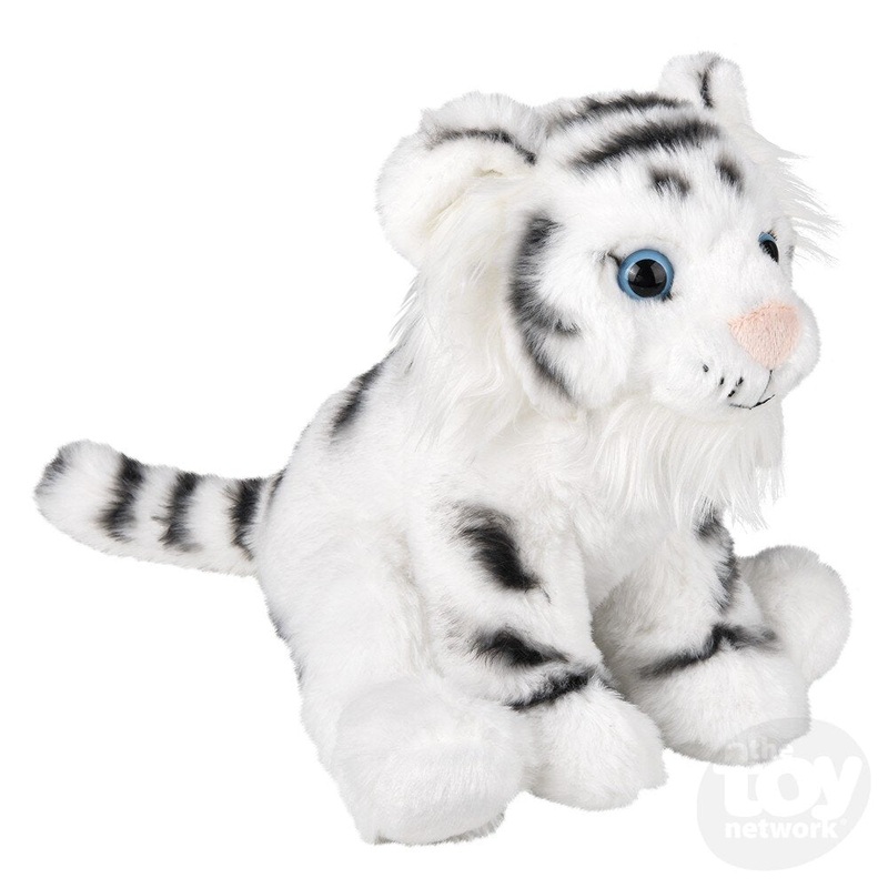 8 Animal Den White Tiger Plush