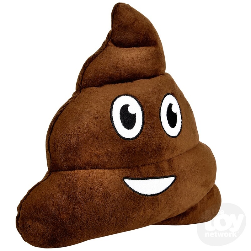 12 Poop Emoticon Pillow