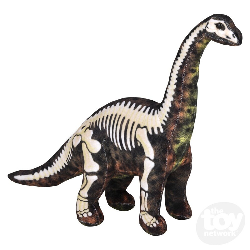 17.5 Fossil Print Brontosaurus Plush