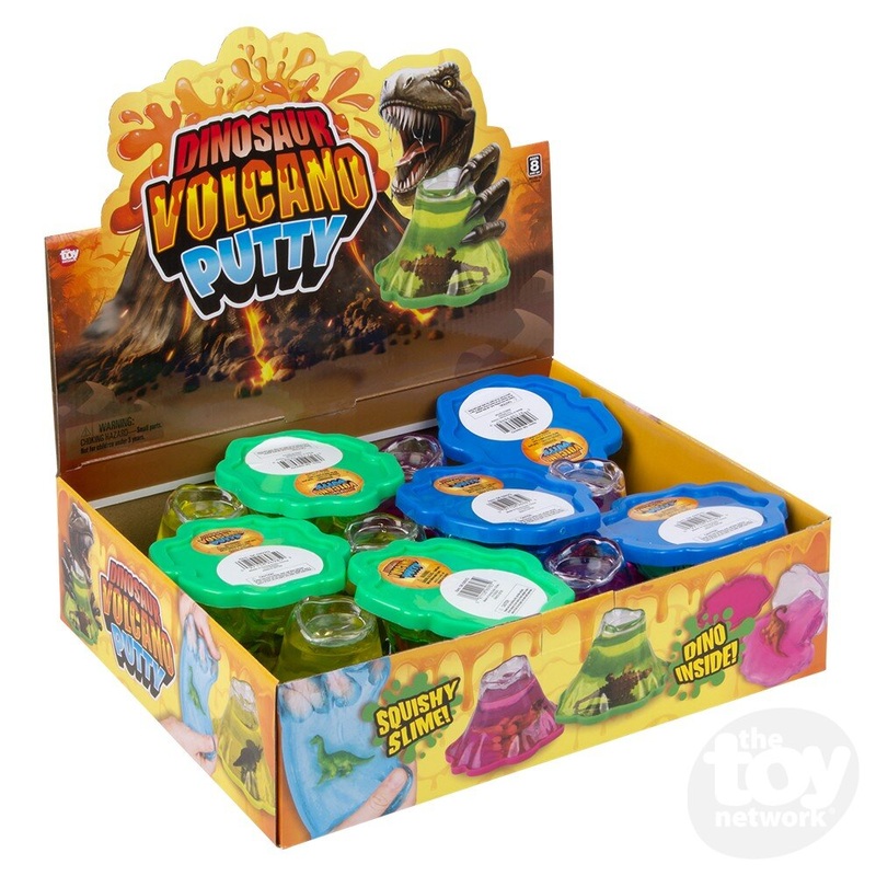 4 Volcano Dinosaur Putty (Sold Separately)
