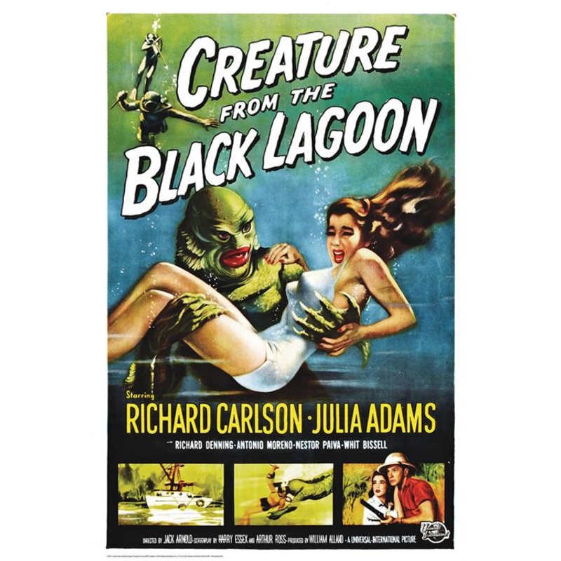 Creature from the Black Lagoon Movie Poster =