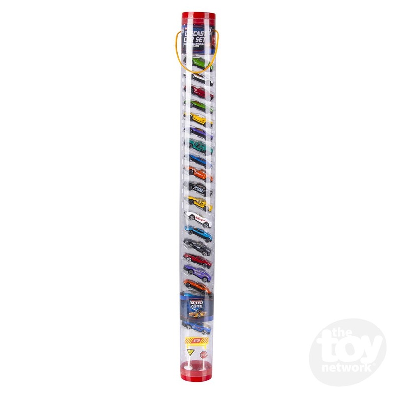 Die-Cast Car Tube Set 1:64 Scale