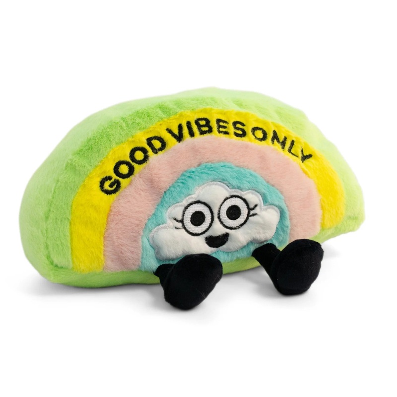 Good Vibes Only Rainbow Plush