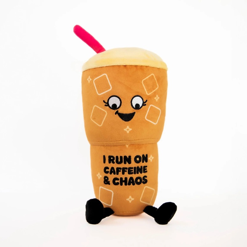 I Run on Caffeine and Chaos Iced Coffee Plush