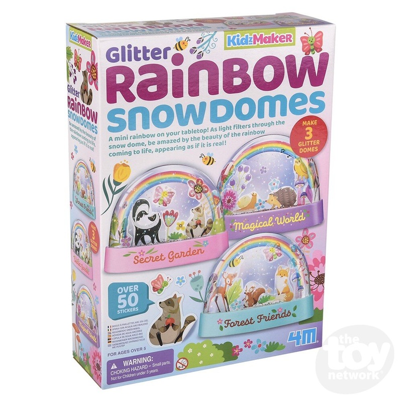 KidzMaker /Glitter Rainbow Snow Domes