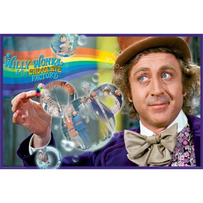 Willy Wonka – Rainbow Poster