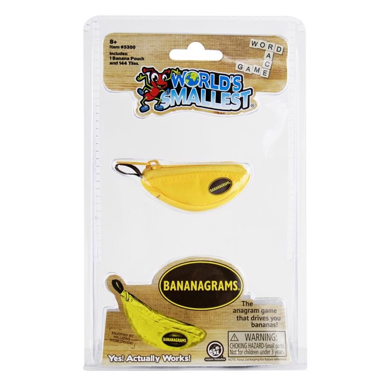World’s Smallest Bananagrams Word Game Yellow 145 pc