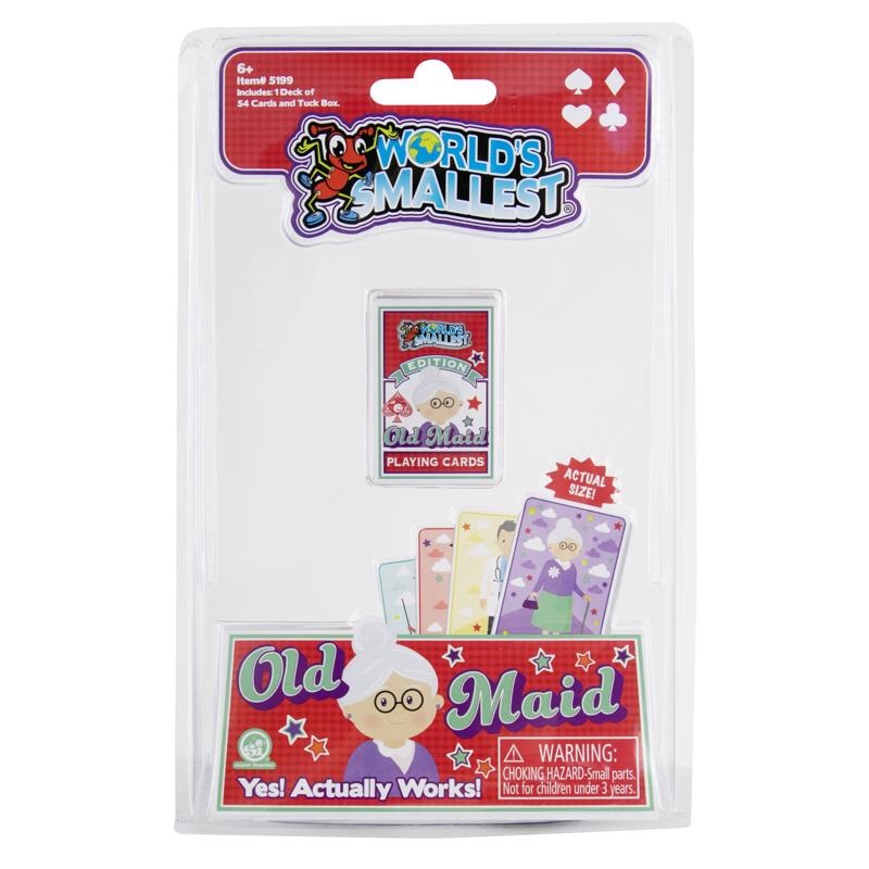 World’s Smallest Classic Card Game Multicolored 55 pc
