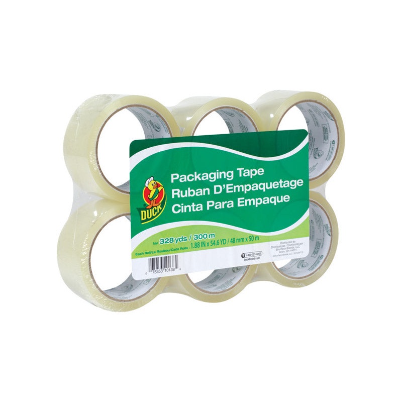 Duck 1.88 in. W X 54.6 yd L Packaging Tape 6 pk