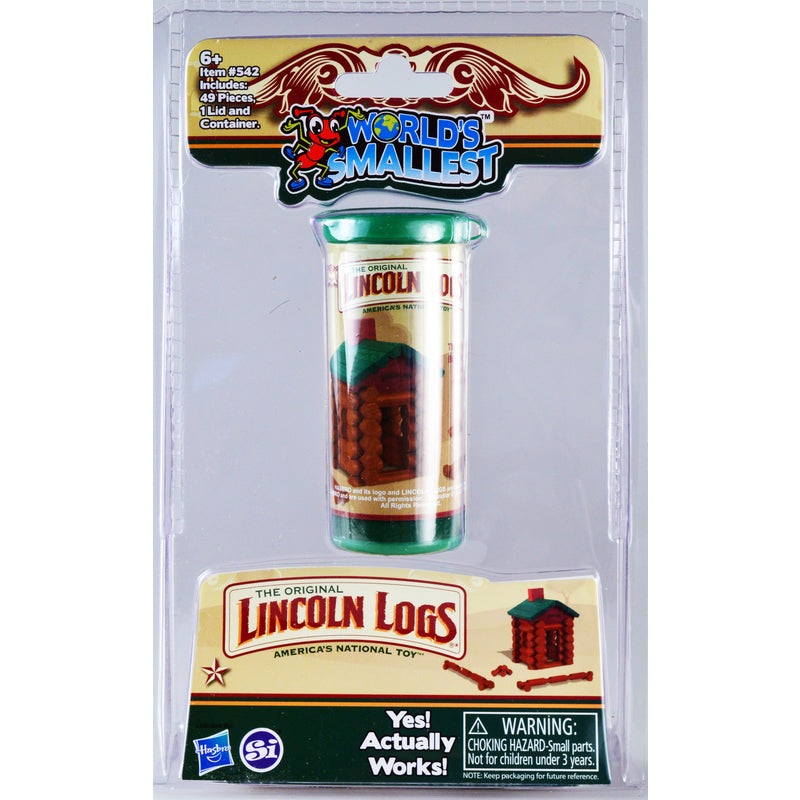 Super Impulse World’s Smallest Lincoln Logs Brown/Green 49 pc