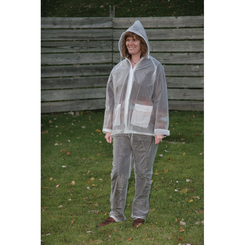 Boulder Creek Clear Vinyl Three Piece Rain Suit Medium