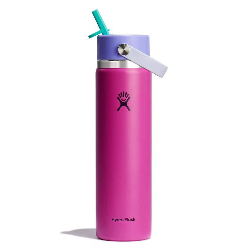 Hydro Flask 24oz Wide Mouth Flex Straw Water Bottle (Holiday Punch)