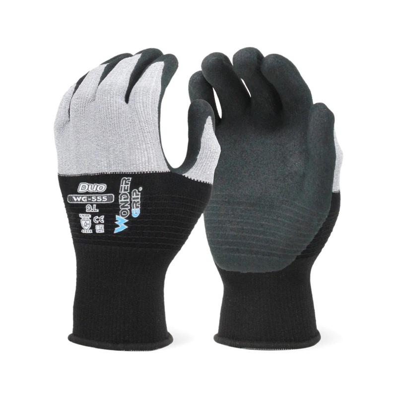 Lined Frost Buster Full Dip Latex Palm Glove Size L