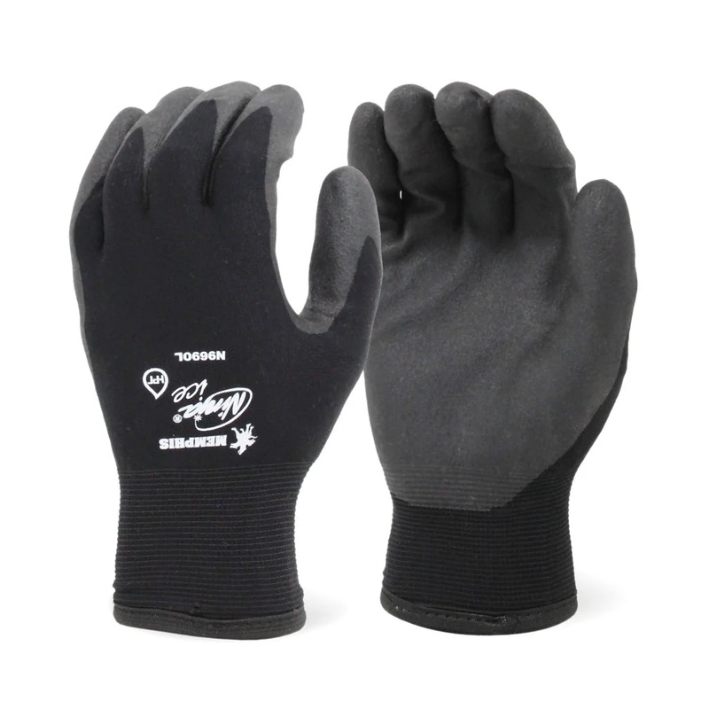 Lined Ninja Ice Black HPT Palm Glove Size S