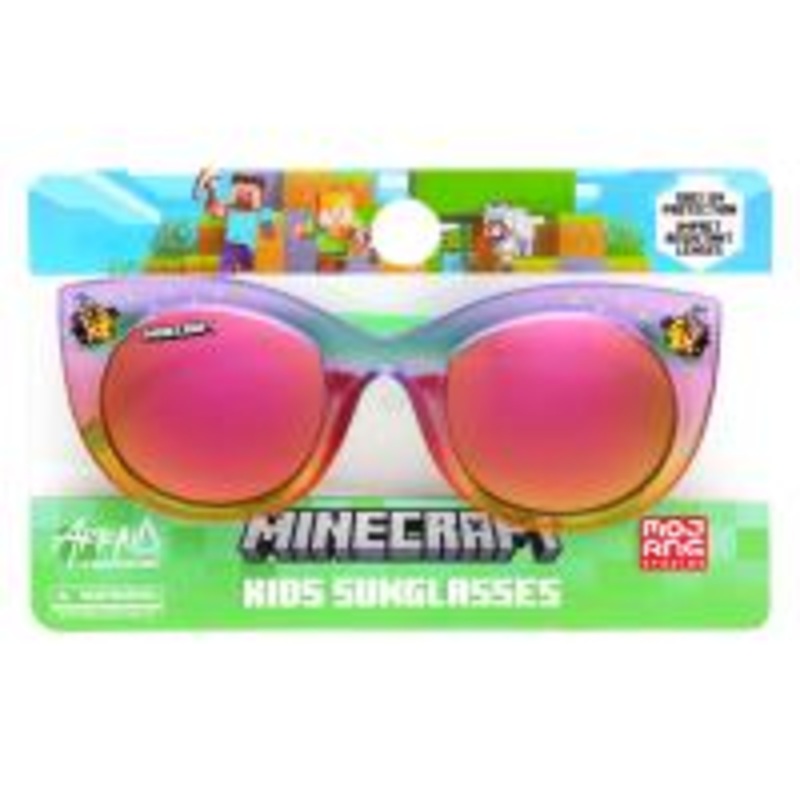 Minecraft Girls Purple and Green Cateye