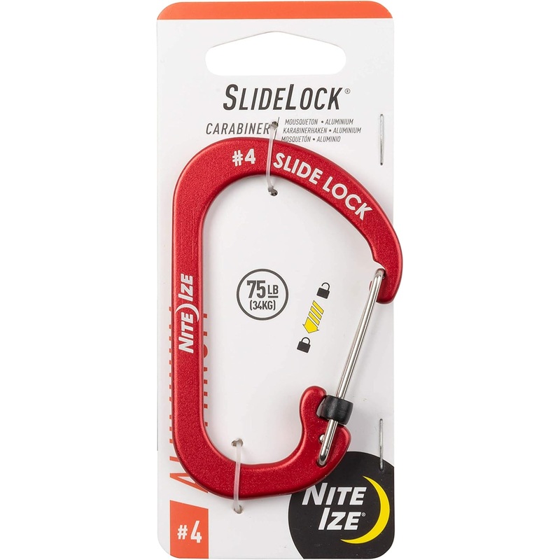 S-Biner Aluminum Dual Carabiner #4 (Red)