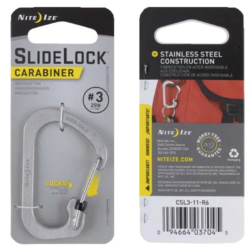 SlideLock Carabiner Stainless Steel #3